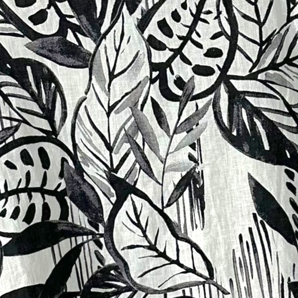 Tahari Linen Tropical Floral Tunic Top Size 3X Plus Coastal Beach Resort - Picture 6 of 9